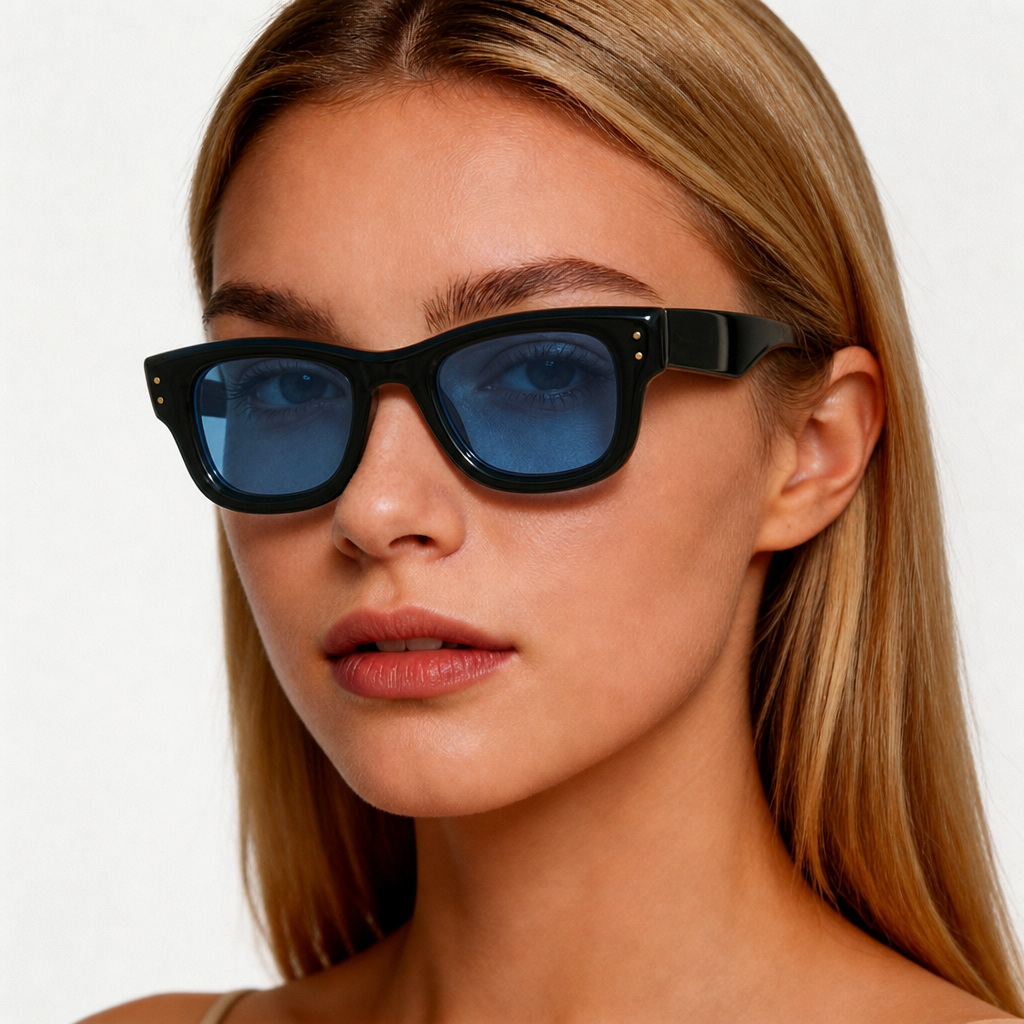 Knox Black Blue — on female model