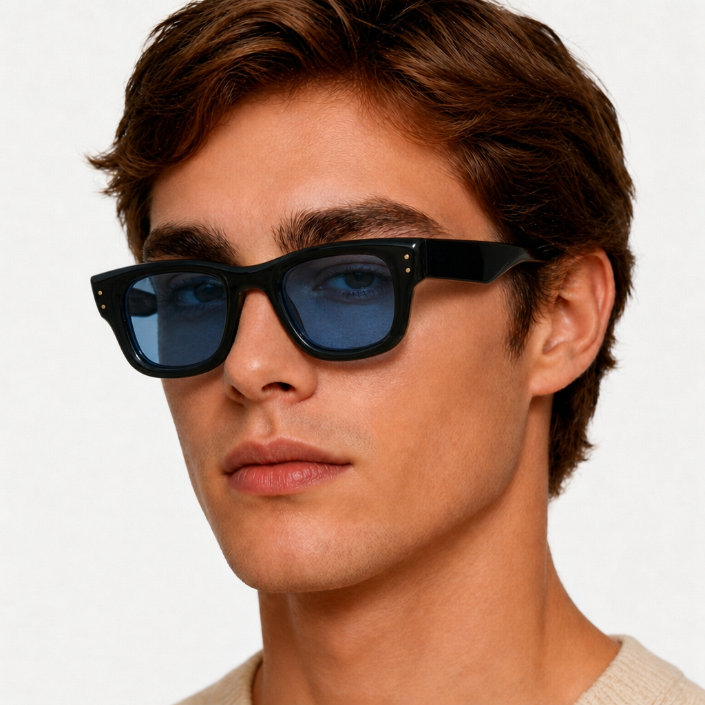 Knox Black Blue — on male model