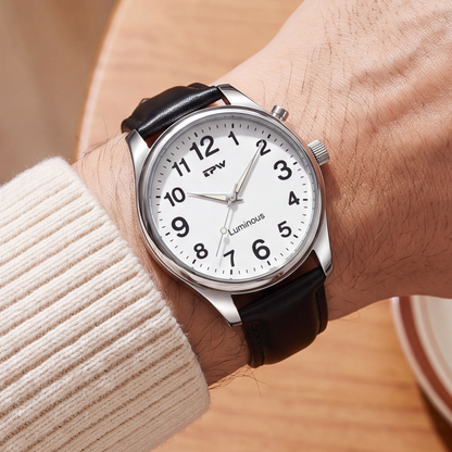 Lantern Watch Black Strap — on model