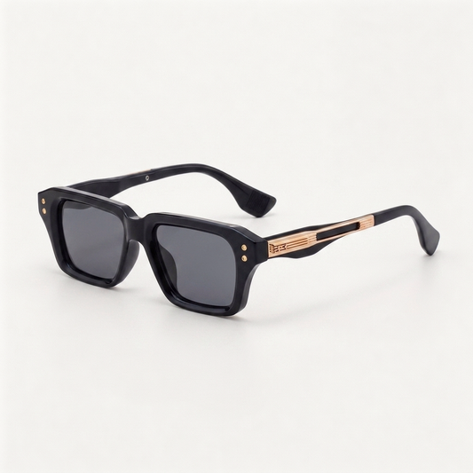 Lennox Black Gold Gray — angled