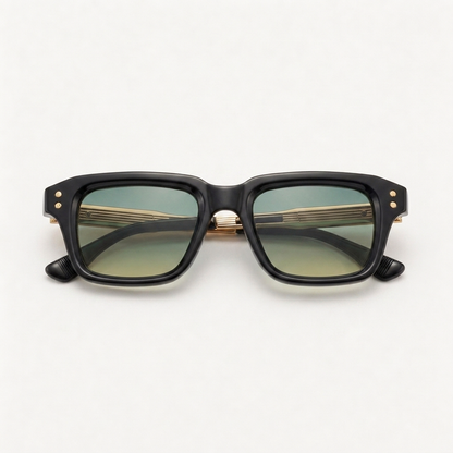 Lennox Black Gold Green — folded