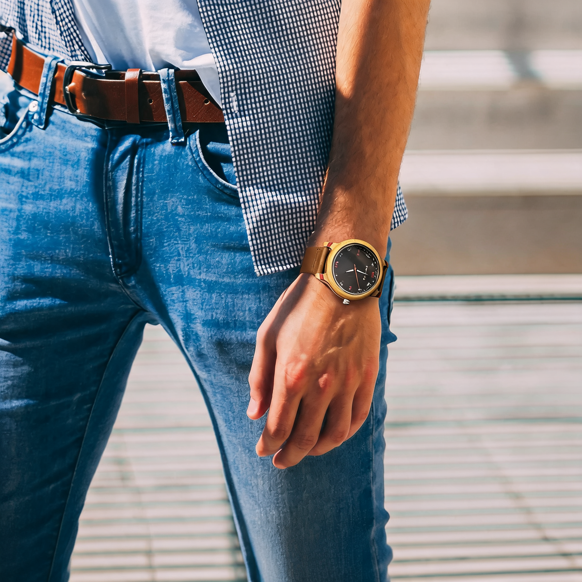 Aspen Bamboo Wood Watch