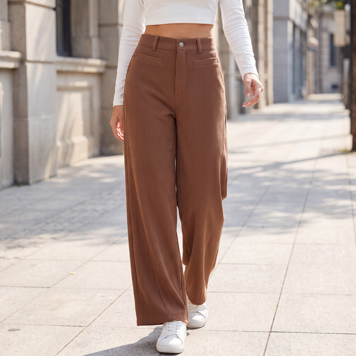 Lila Wide-Leg Trousers