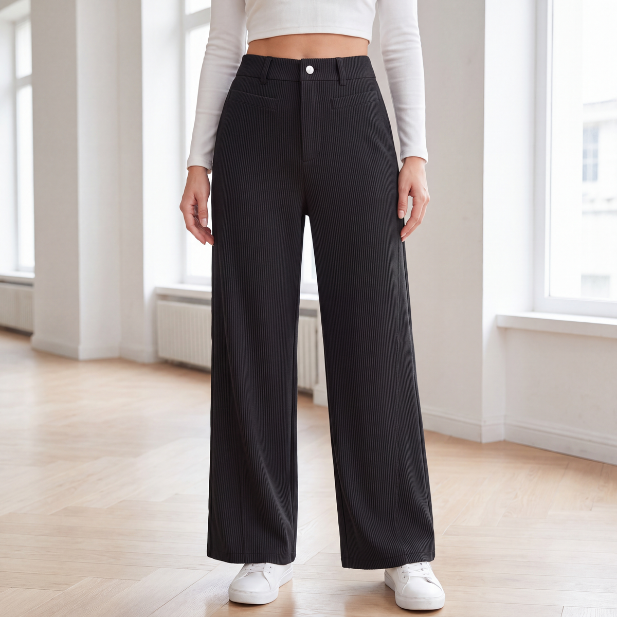 Lila Wide-Leg Trousers