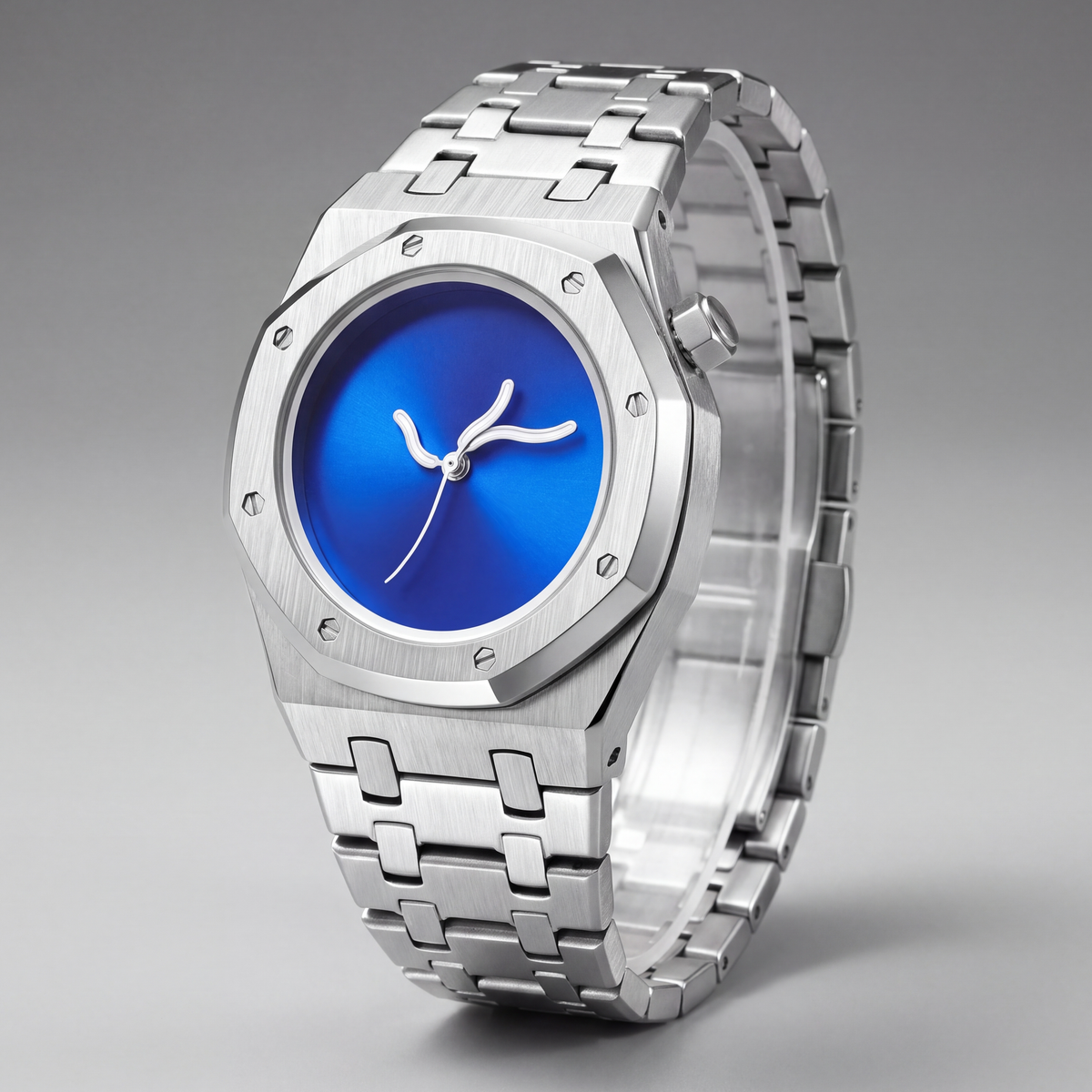 Lucid Steel Watch Blue — studio 1
