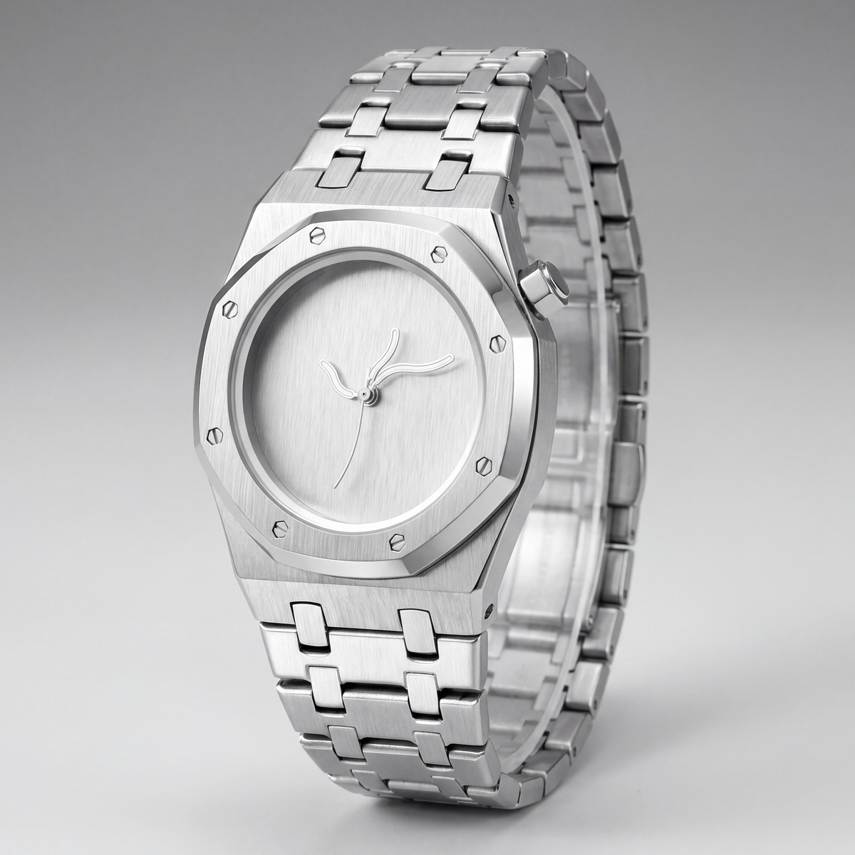 Lucid Steel Watch White — studio 1