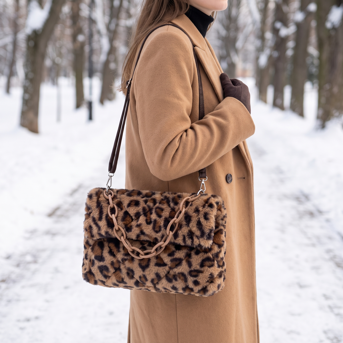 Lulu Plush Shoulder Bag