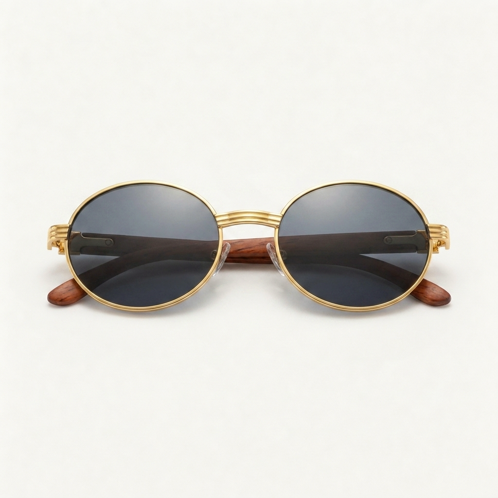Marlow-Sunglasses Black — folded