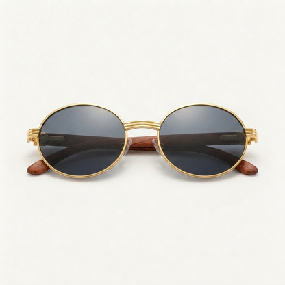 Marlow-Sunglasses Black — folded