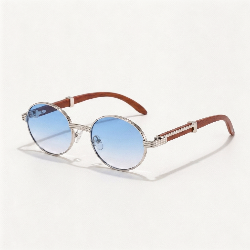 Marlow-Sunglasses Blue — angled