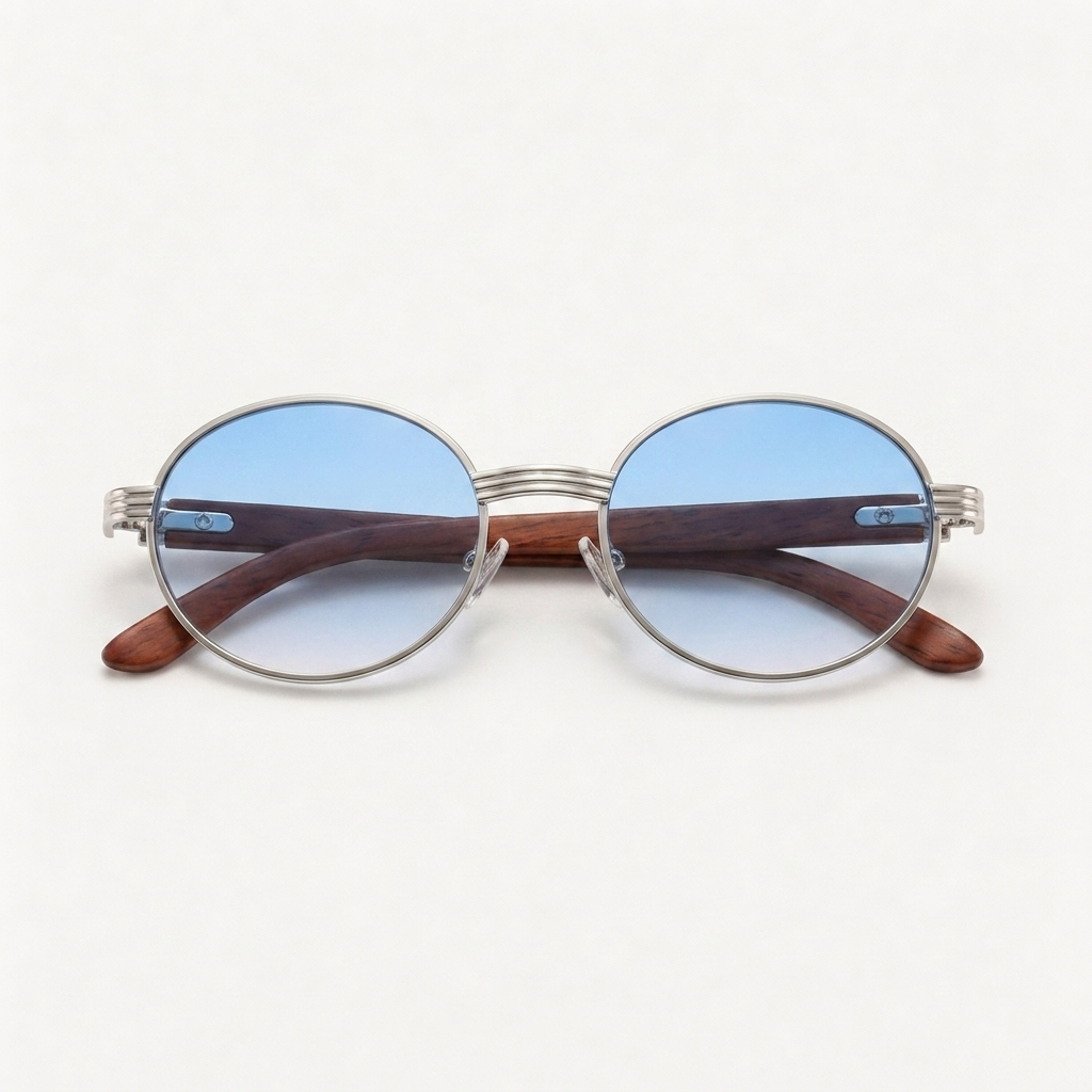Marlow-Sunglasses Blue — folded