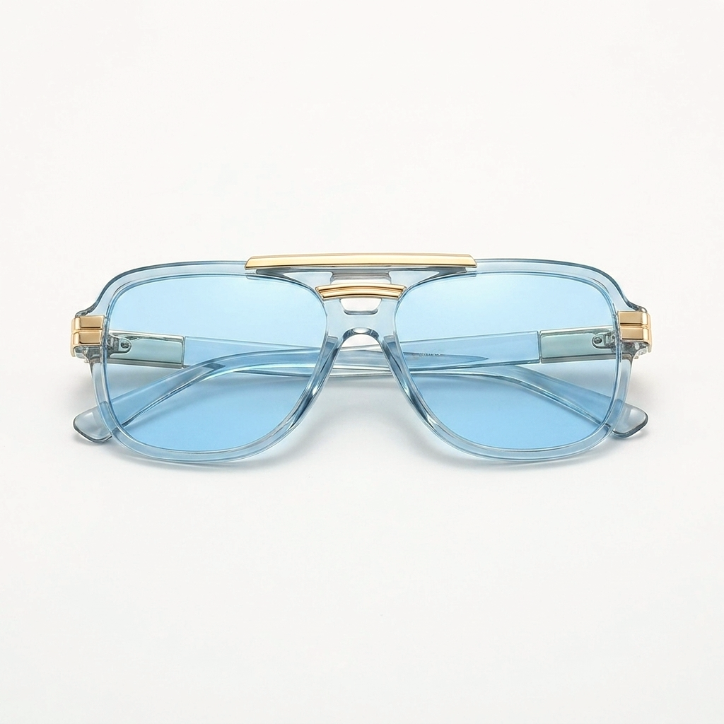 Mercer Crystal Blue — folded