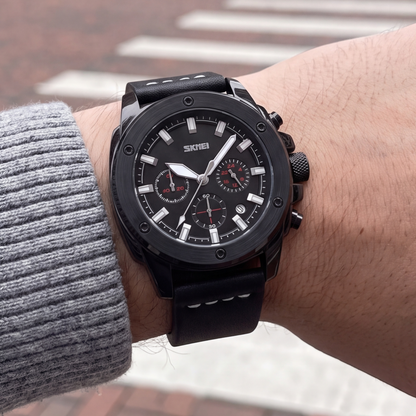 Tanner Leather Chrono Watch