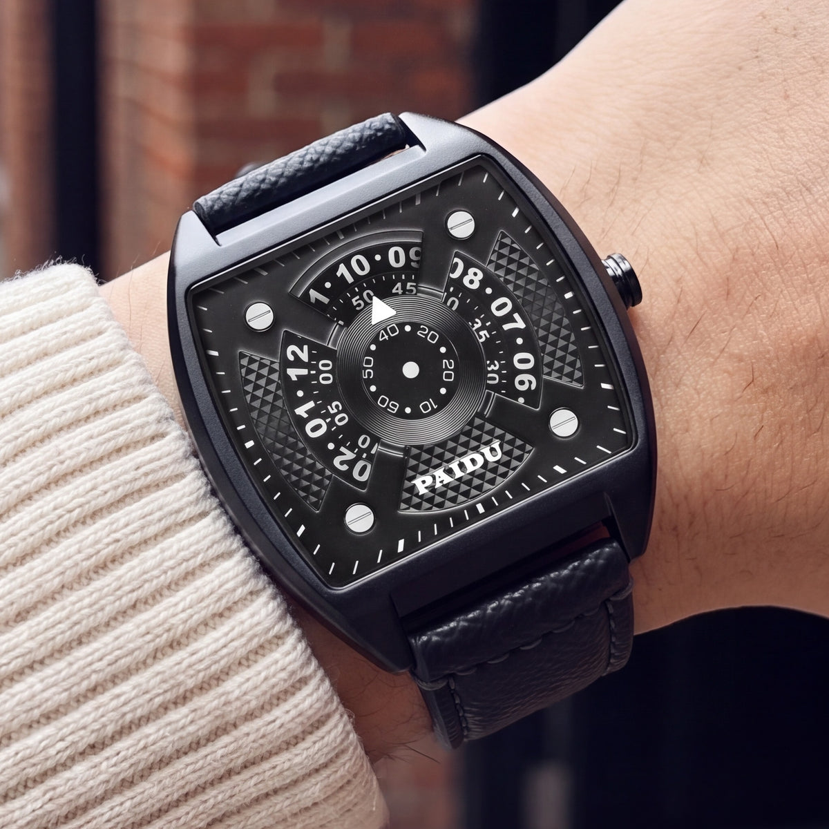Tate Square Leather Watch