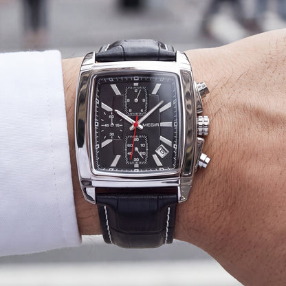 Auden Rectangular Chrono Watch