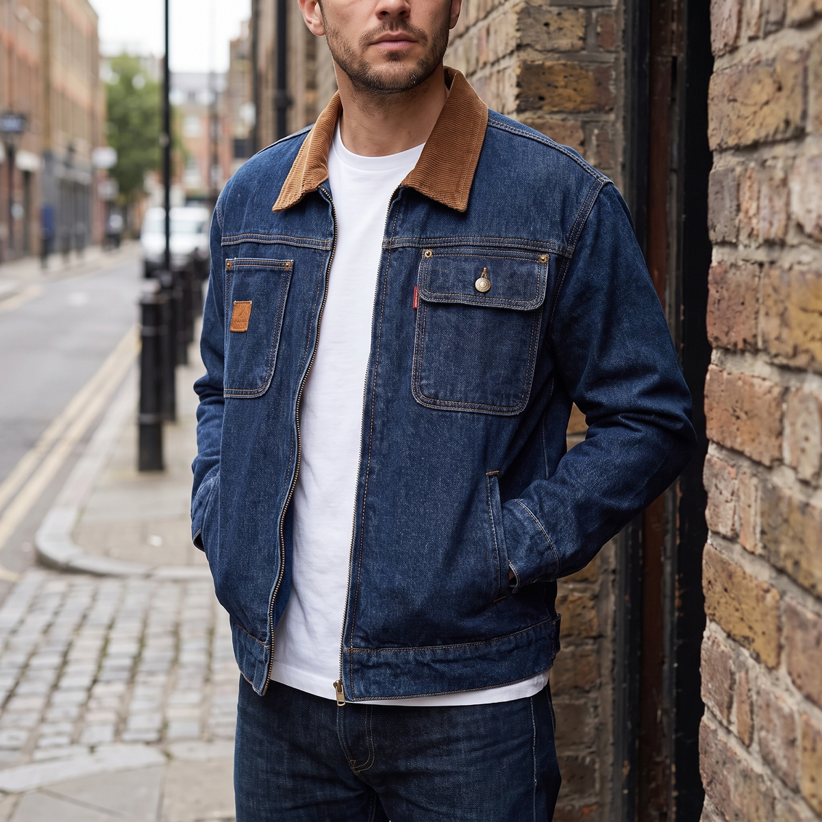 Hudson Contrast Denim Jacket