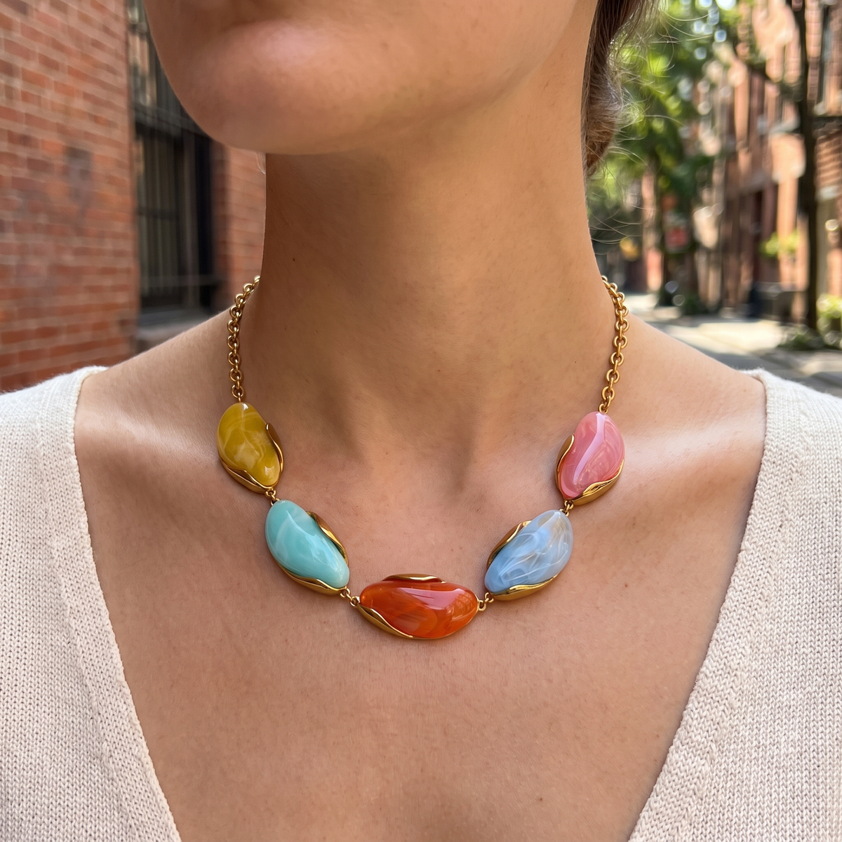Havana Steel Necklace