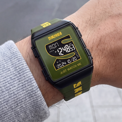 Pixel Square Digital Watch