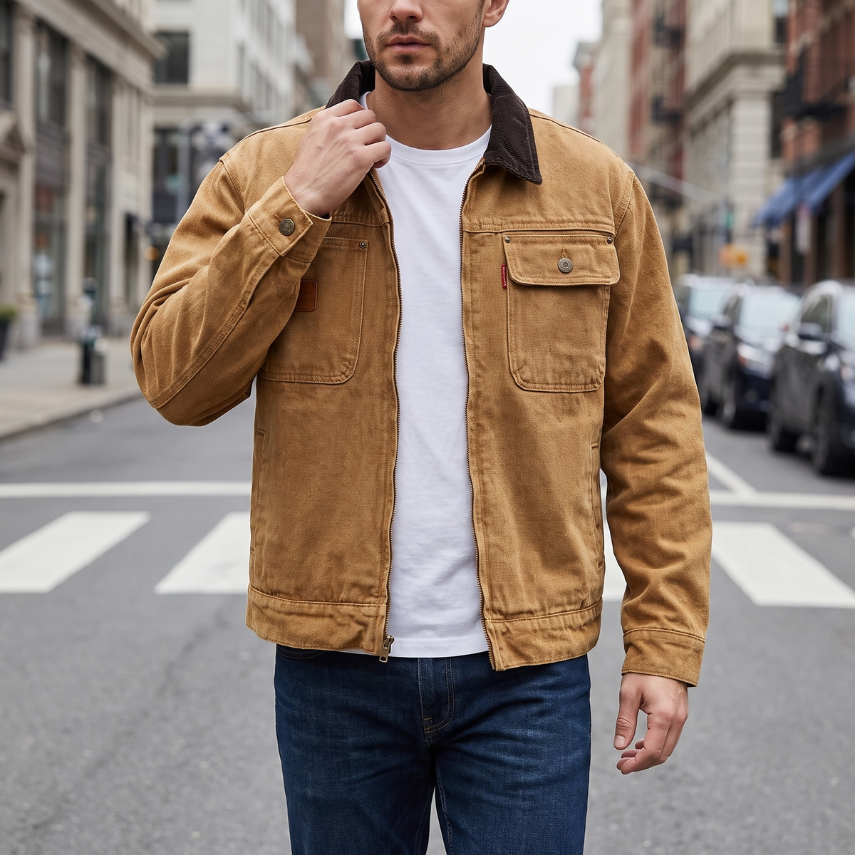 Hudson Contrast Denim Jacket