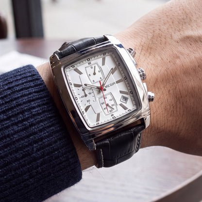 Auden Rectangular Chrono Watch