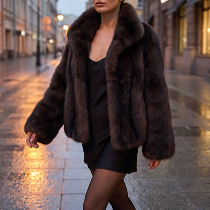 Monaco Faux Mink Coat
