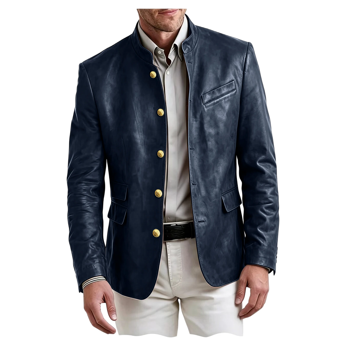 Sterling Faux Leather Blazer