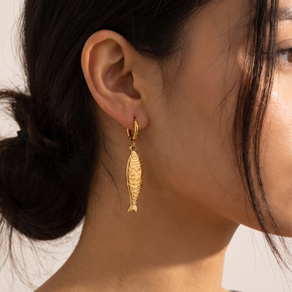 Oceane Earrings — on model