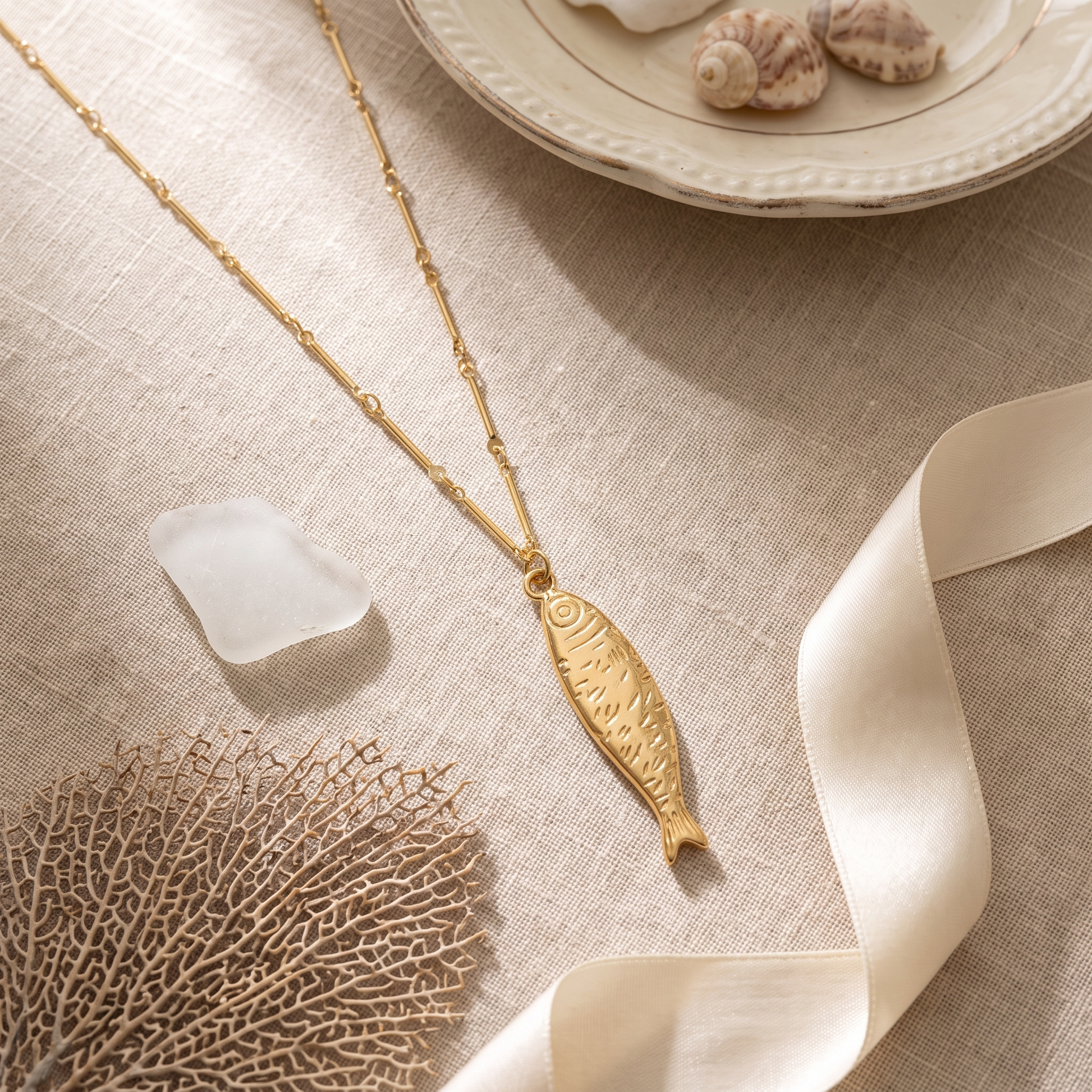 Oceane Necklace — flatlay 1