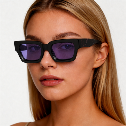 Onyx Purple Marble — on female model