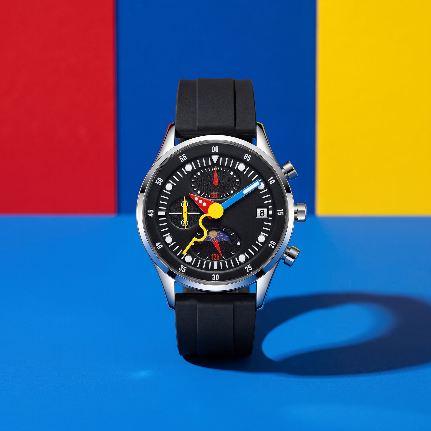 Orbit-Moonphase-Chrono-Watch Black — hero 1