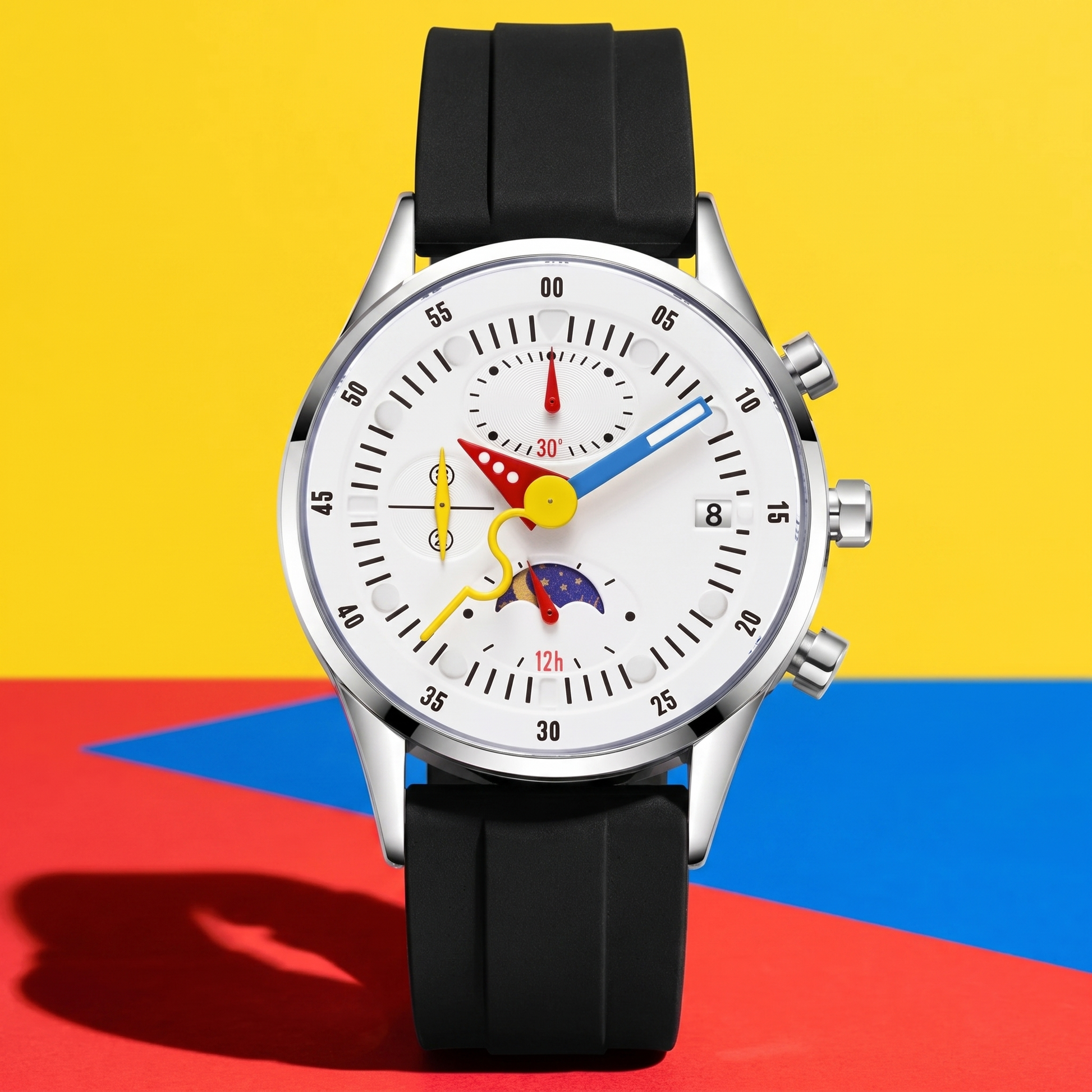 Orbit-Moonphase-Chrono-Watch White — hero 1