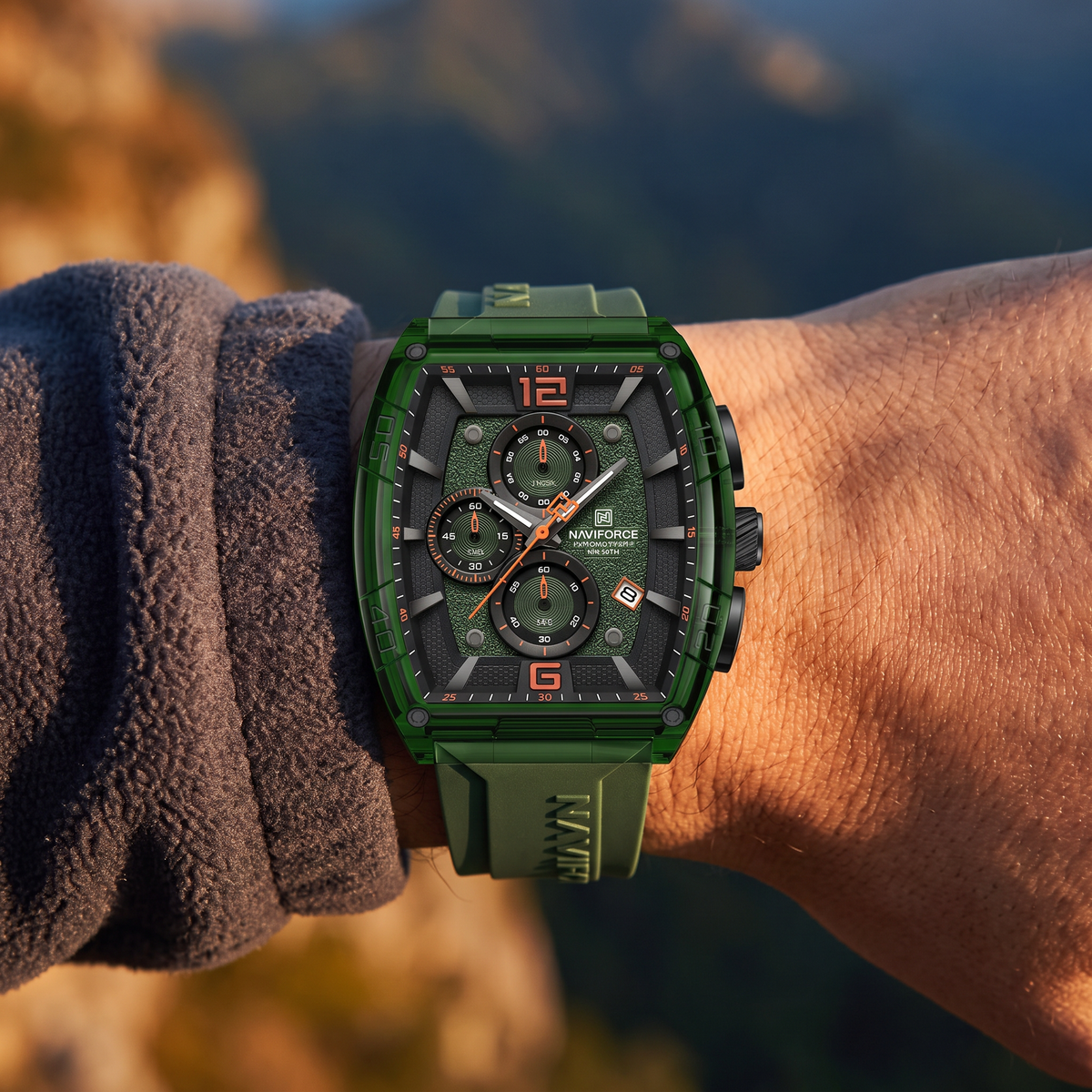 Orion Clear Chronograph Watch