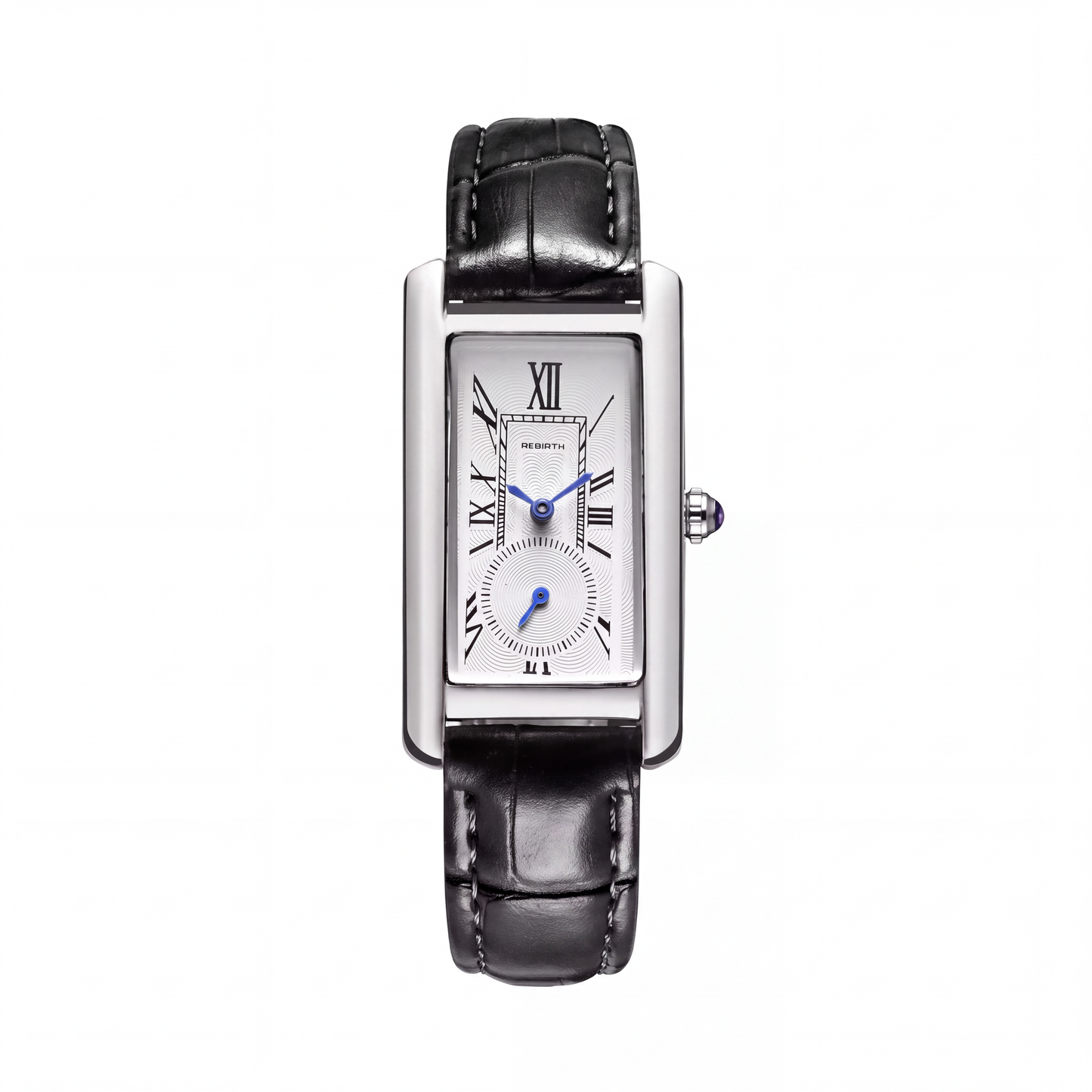 Marlow Rectangular Leather Watch