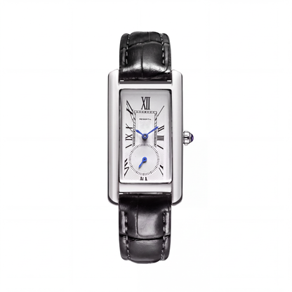 Marlow Rectangular Leather Watch