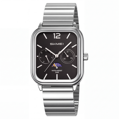Fulton Rectangular Steel Watch
