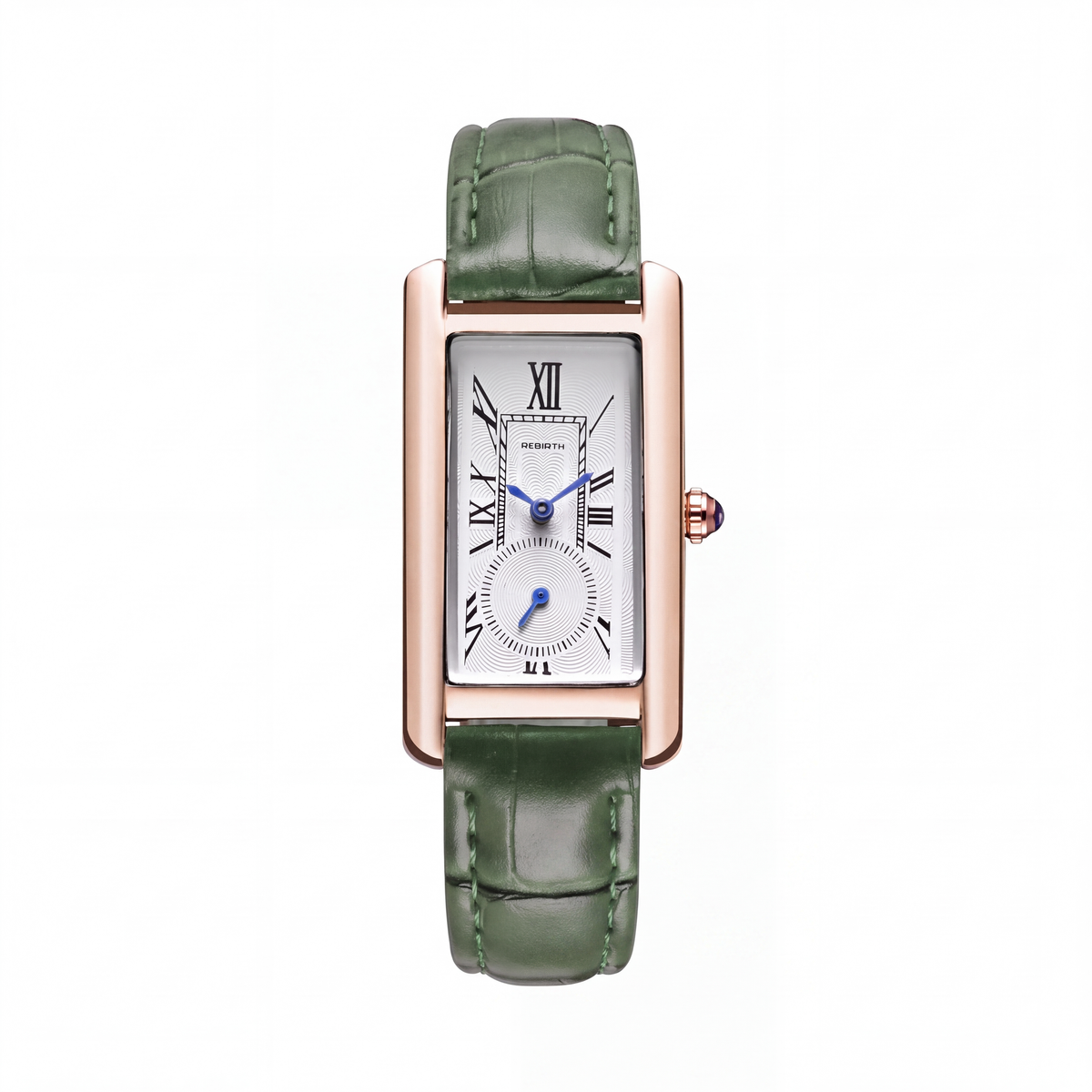 Marlow Rectangular Leather Watch