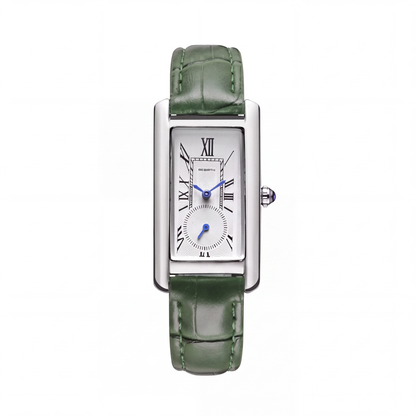 Marlow Rectangular Leather Watch