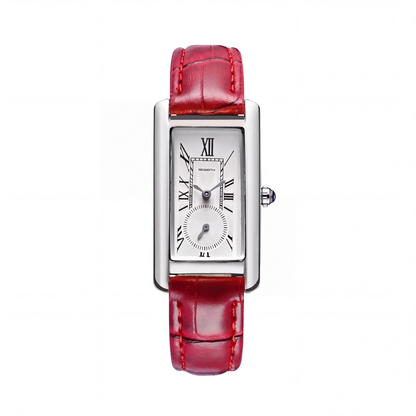 Marlow Rectangular Leather Watch