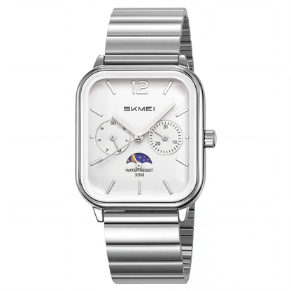 Fulton Rectangular Steel Watch