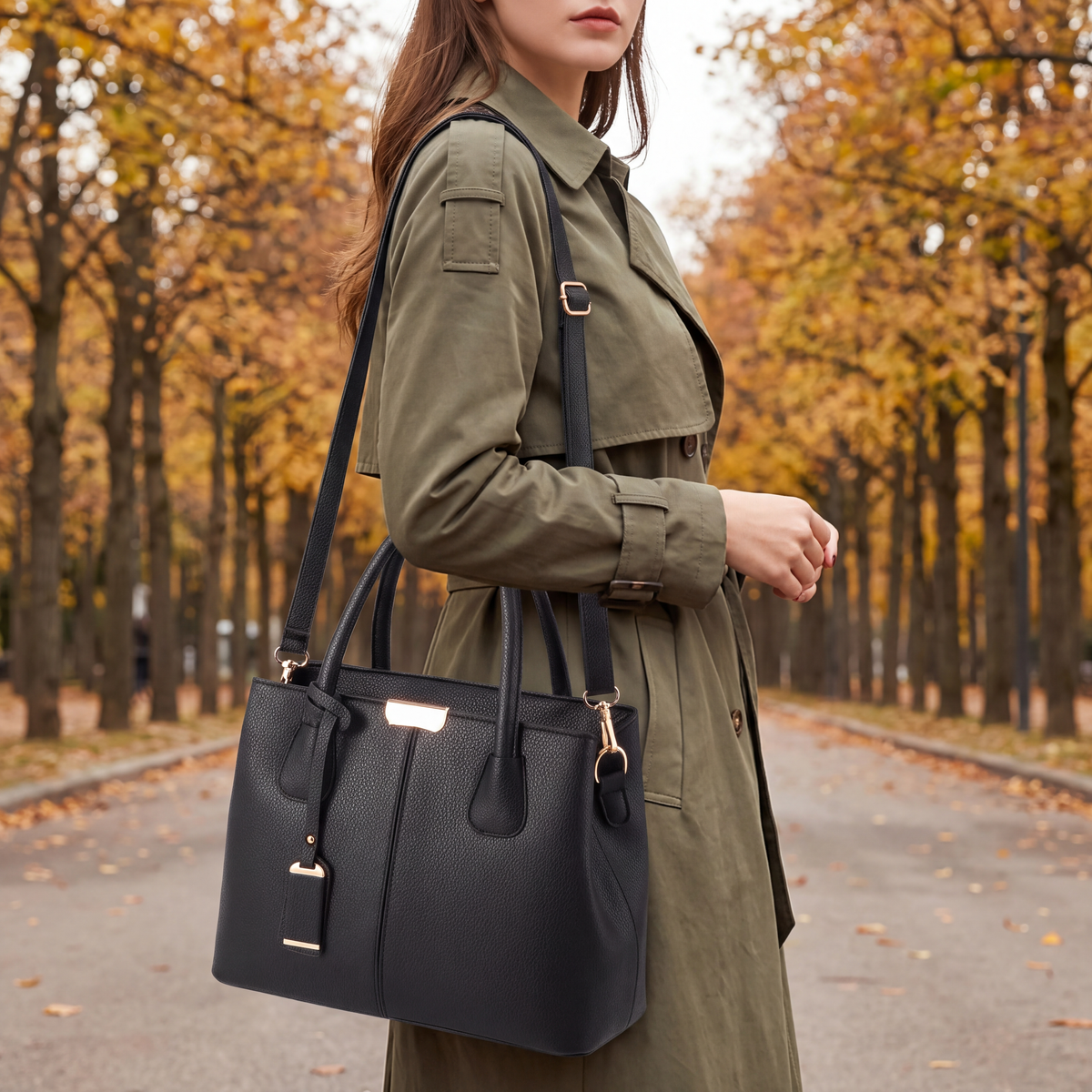 Penny Faux Leather Tote