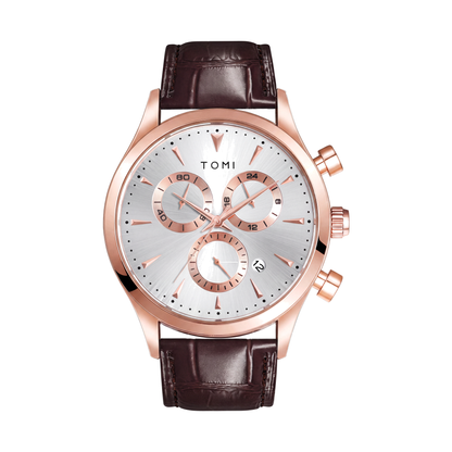 Preston-Watch-Gift-Set Brown Rosegold — packshot