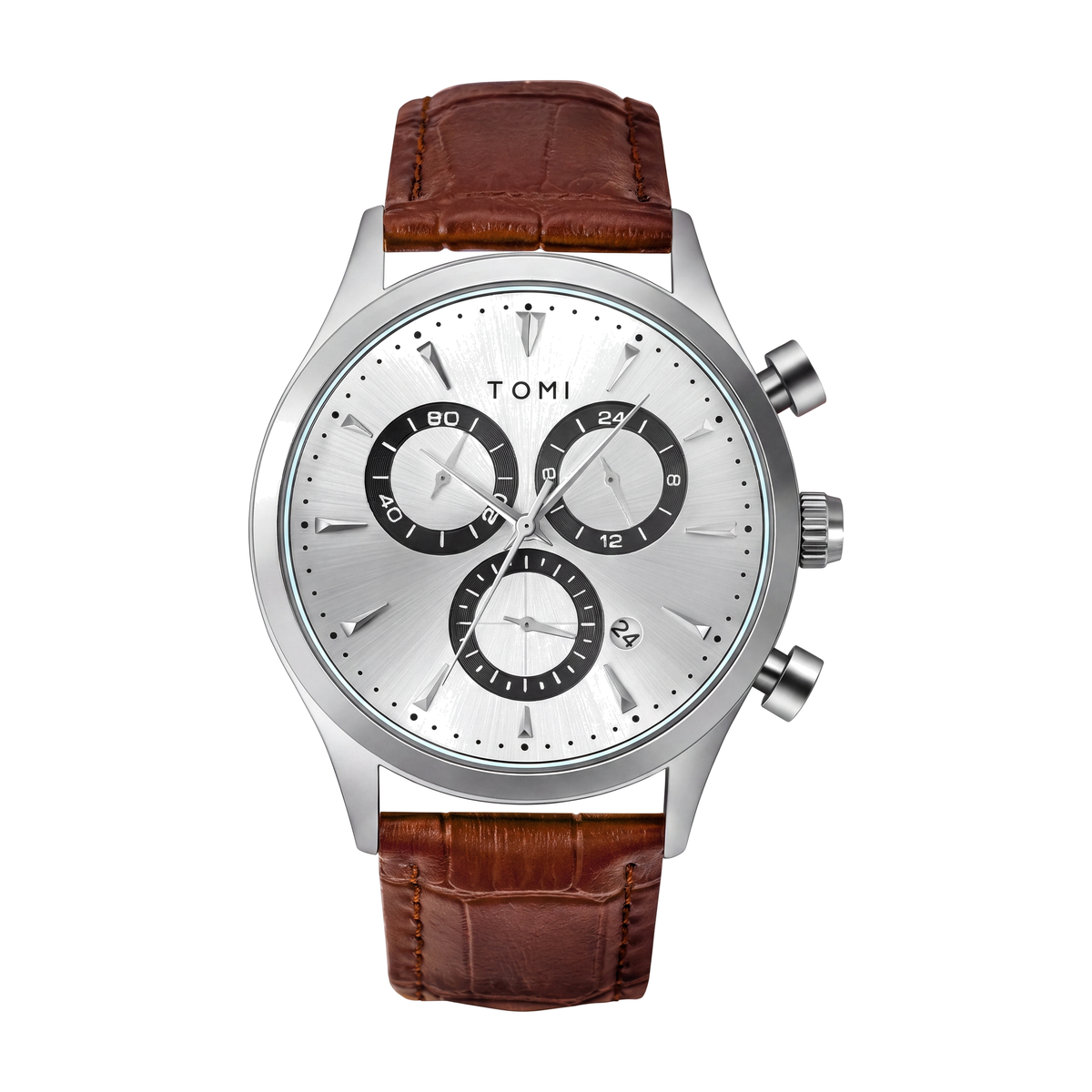 Preston-Watch-Gift-Set Brown Silver — packshot