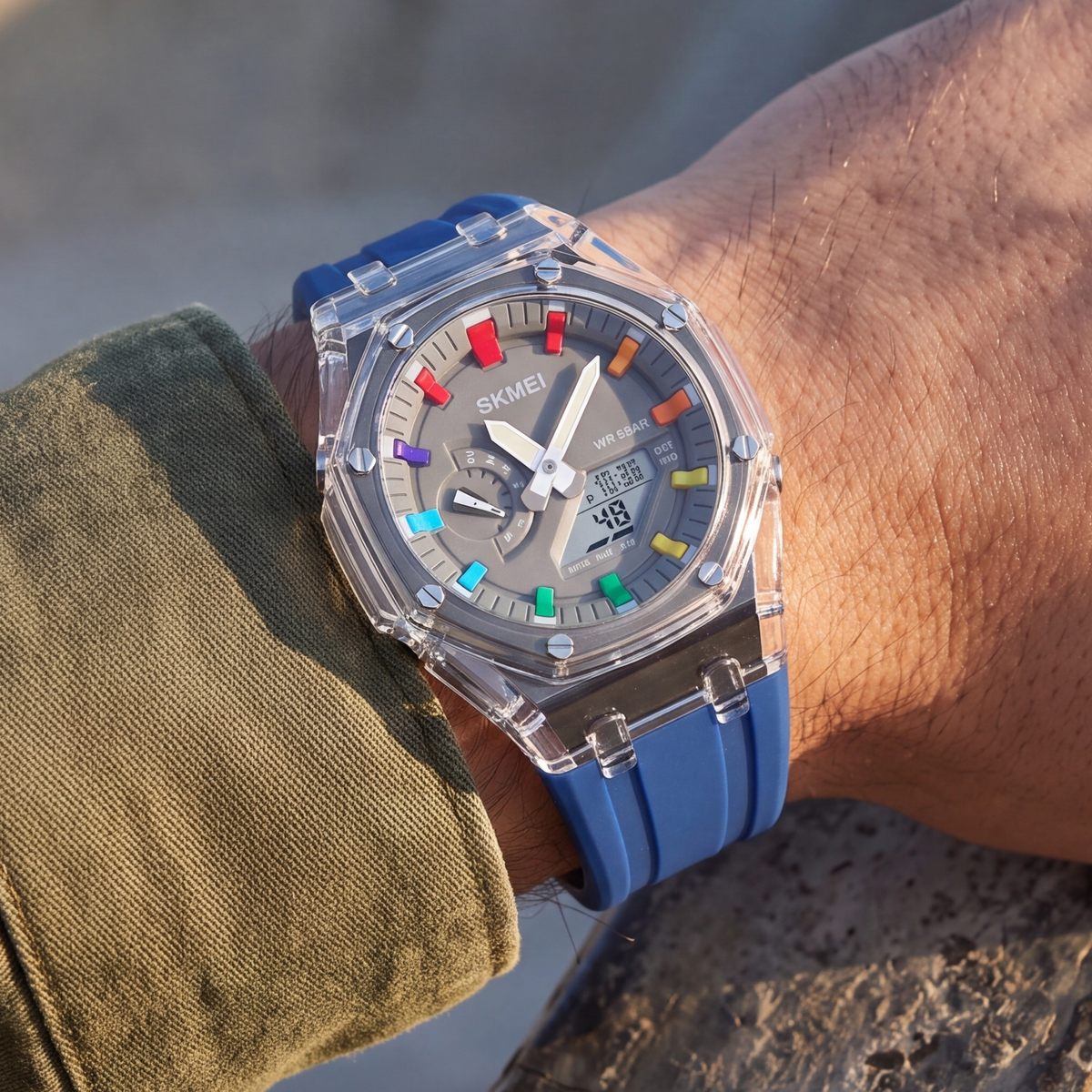 Ranger Sport Watch Blue — on model