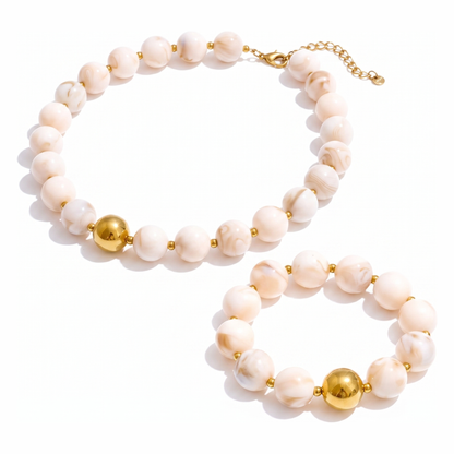 Malibu-Resin-Bead-Set Ivory Set — flatlay 1