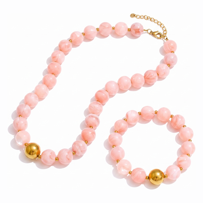 Malibu-Resin-Bead-Set Blush Set — flatlay 2