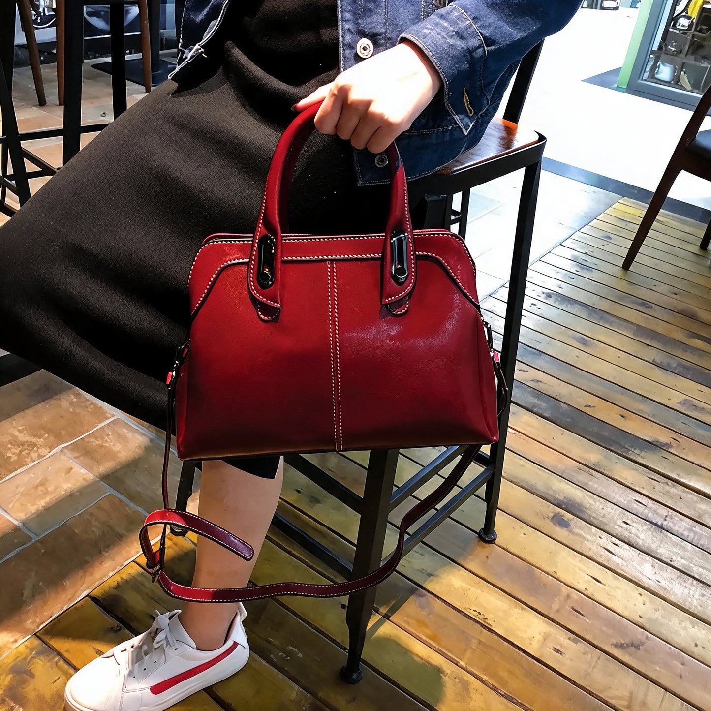 Ophelia Genuine Leather Handbag