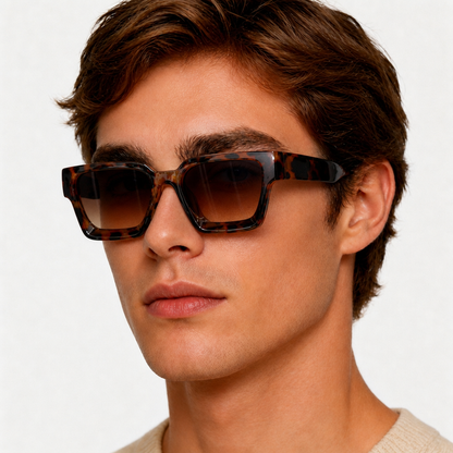Reign Tortoise Brown — on male model
