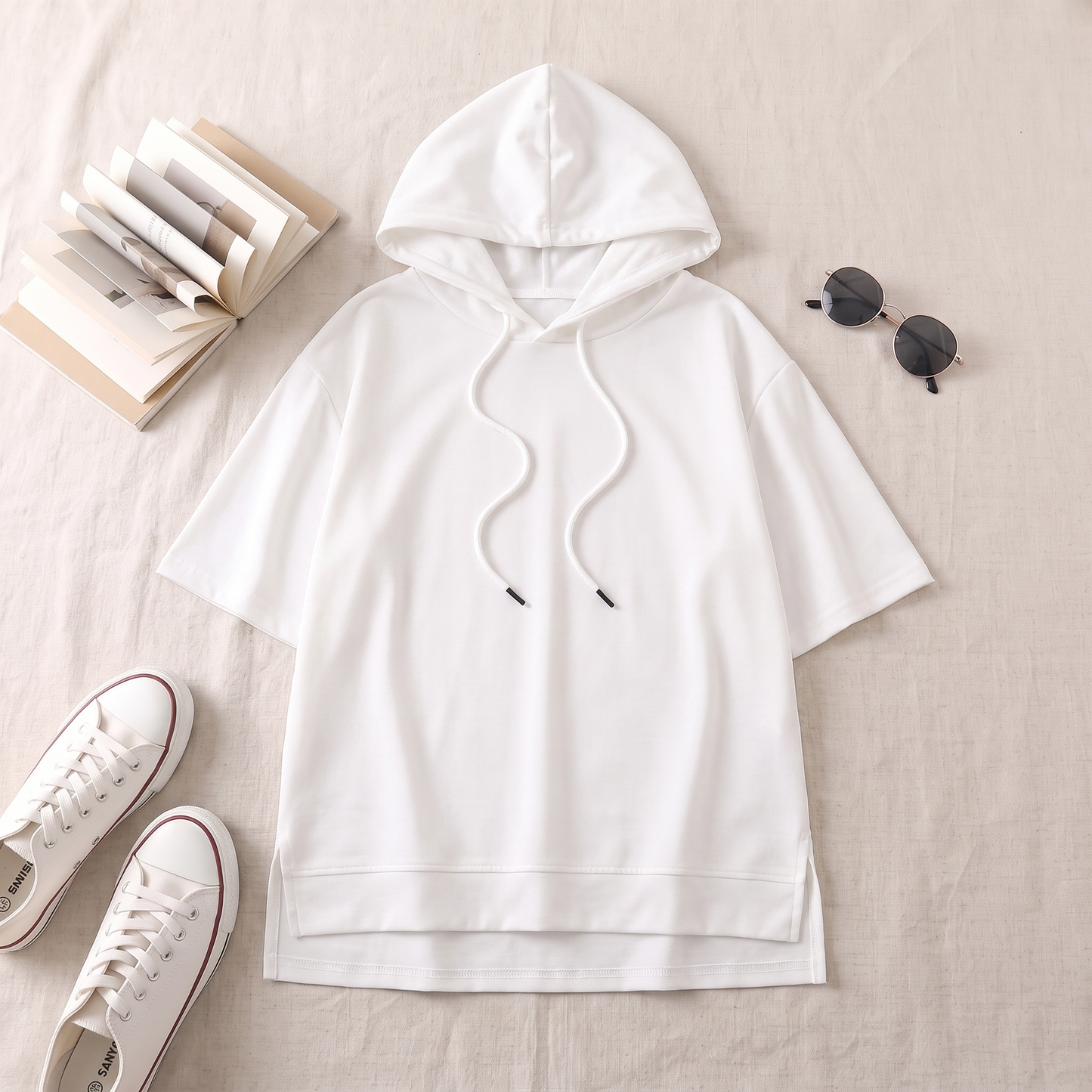 Remy in White flat-lay