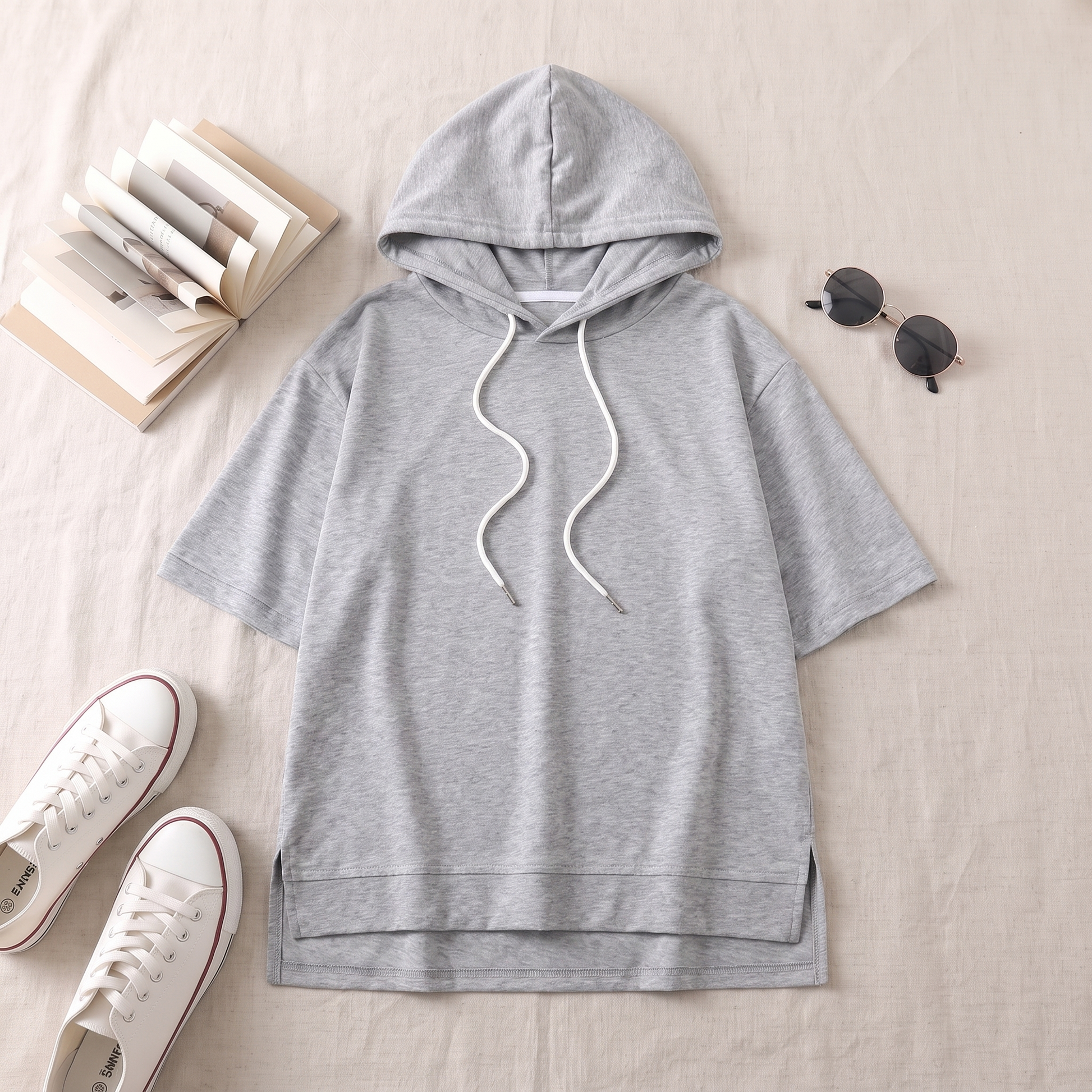 Remy in Heather Gray flat-lay