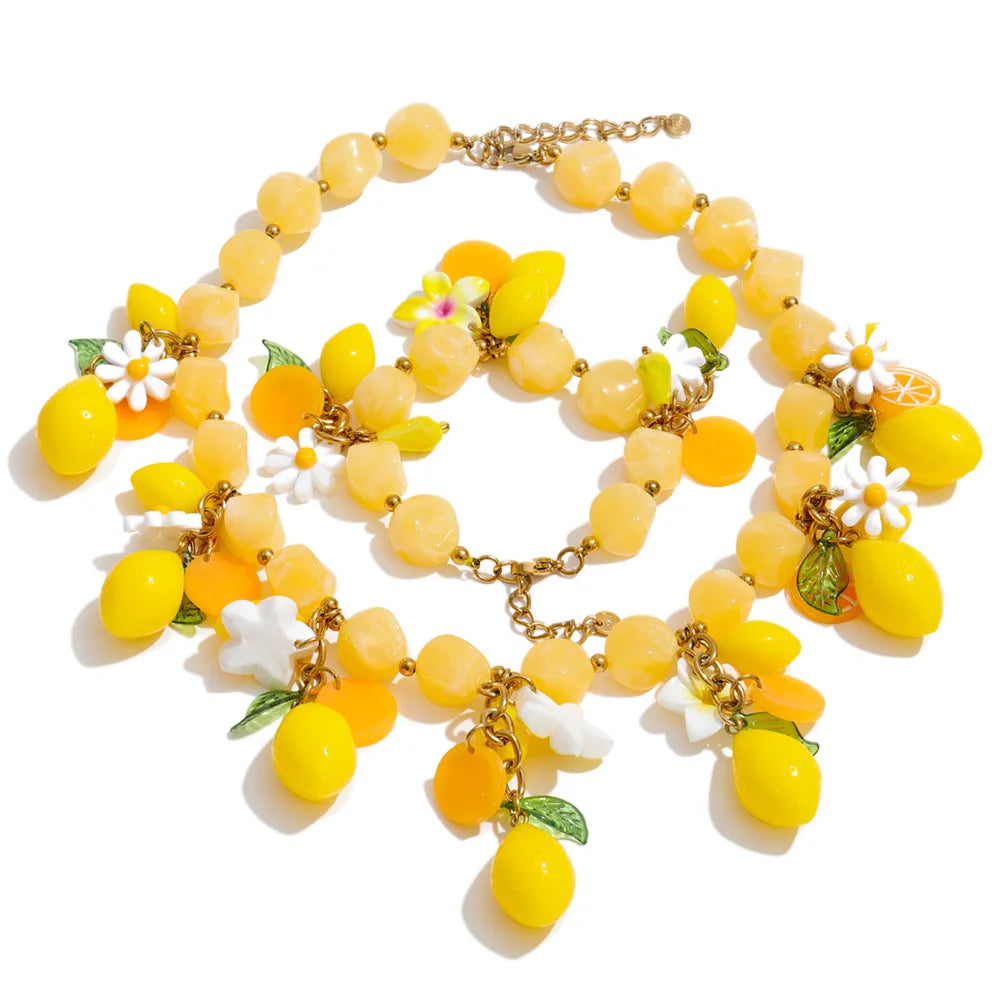 Renna Lemon Jewelry Set full set